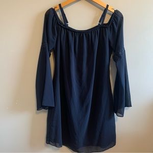 NEW Navy Blue Cold Shoulder Dress by IN San Francisco